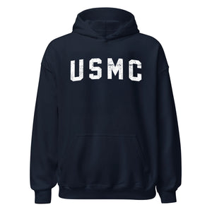 USMC White Arch Hoodie