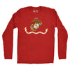 Longsleeve USMC Vintage Flag T-Shirt - RED