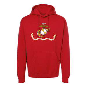 USMC Vintage Flag Hoodie - Red