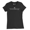 Women's Be Polite and Have a Plan Mattis Quote T-Shirt - BLACK