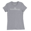 Women's Be Polite and Have a Plan Mattis Quote T-Shirt - HEATHER GREY