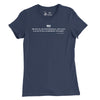 Women's Be Polite and Have a Plan Mattis Quote T-Shirt - NAVY