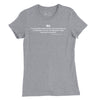 Women's The Highest Obligation Patton Quote T-Shirt - HEATHER GREY