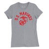 Women's Old School V2 USMC T-Shirt - HEATHER GREY