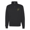 Woodland Camo Quarter Zip Sweatshirt - BLACK
