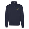 Woodland Camo Quarter Zip Sweatshirt - NAVY