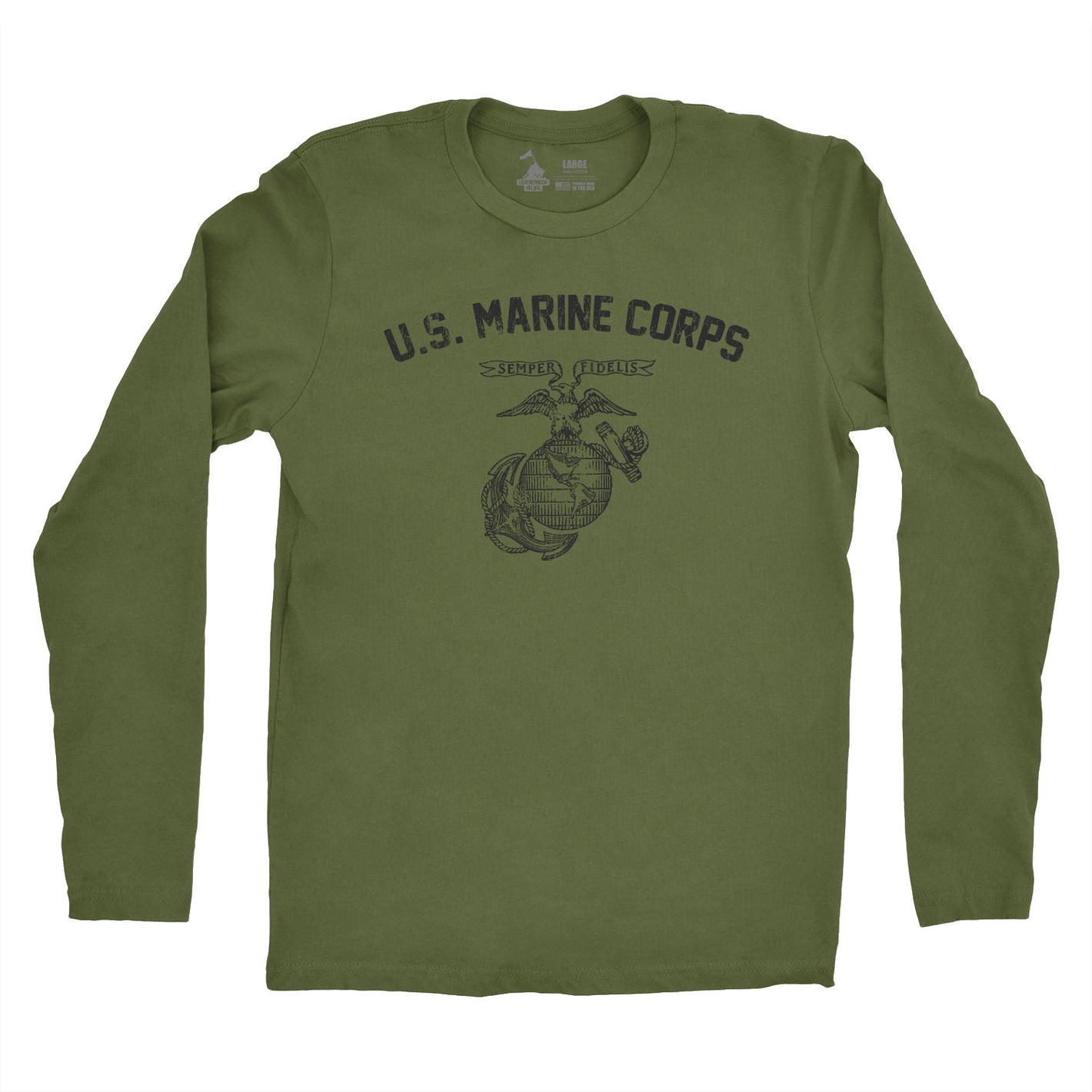 Longsleeve WWII Vintage T-Shirt - OD GREEN