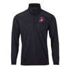 WWI Roundel Performance Quarter Zip Pullover - BLACK