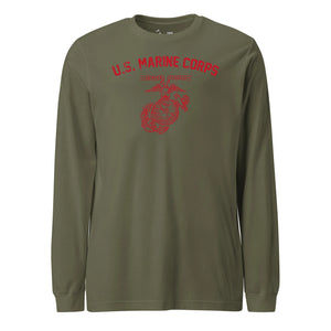 WW2 Vintage USMC Training Olive Drab Holiday Special Edition Longsleeve T-Shirt