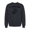 WWII USMC Vintage Training Crewneck Sweatshirt - Black