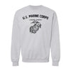 WWII USMC Vintage Training Crewneck Sweatshirt - HEATHER GRAY