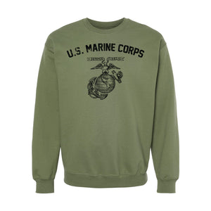 WWII USMC Vintage Training Crewneck Sweatshirt