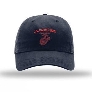 WWII USMC Vintage Training Unstructured Hat - Navy