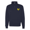 Yellow Footprints Quarter Zip Sweatshirt - NAVY
