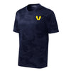 Camohex Yellow Footprints Left Chest Performance T-Shirt - CAMOHEX NAVY