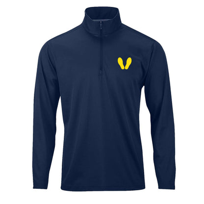 Yellow Footprints Performance Quarter Zip Pullover
