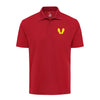 Yellow Footprints Performance Polo Shirt - RED