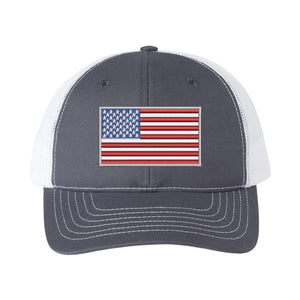 American Flag Structured Trucker Hat
