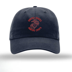 Old School Gunny Unstructured Hat - Navy