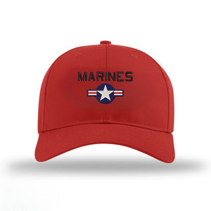 Marines Aviation Roundel Structured Hat - Red