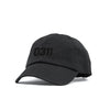 0311 Blackout Unstructured Hat with 3D embroidery- Black Hat w/ Black - BLACK