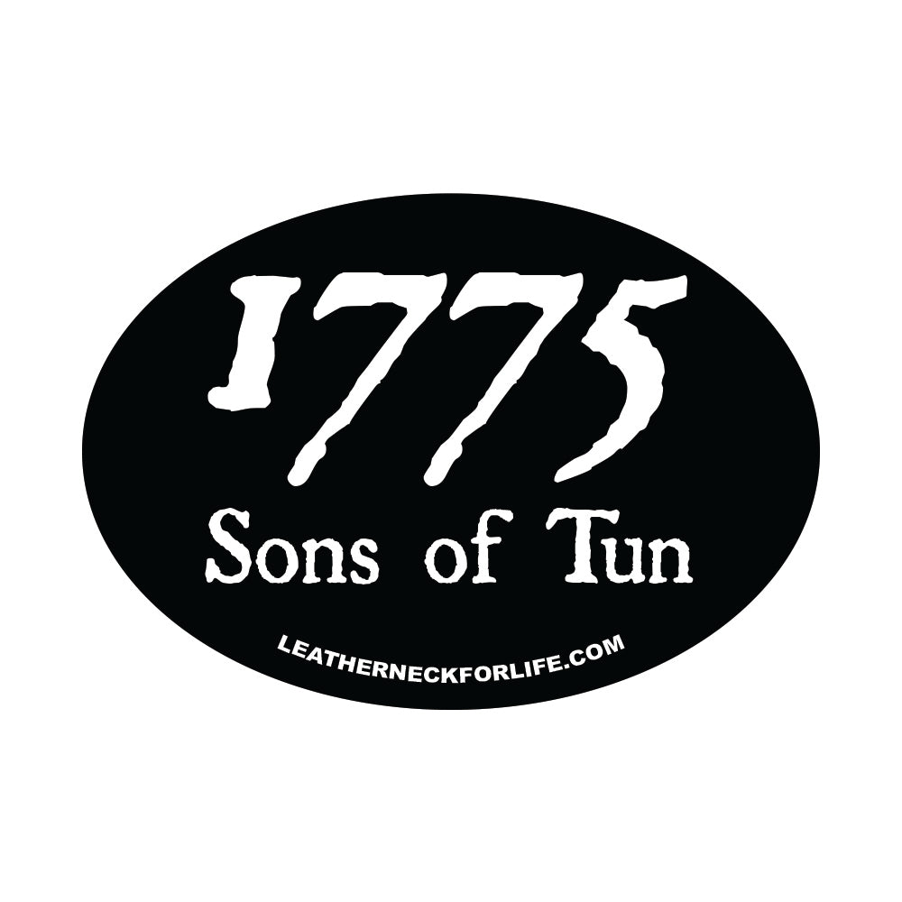 1775 Sons of Tun USMC oval decal - Marine Corps vinyl sticker