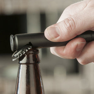 .50 Cal bullet bottle opener side view - Marine Corps novelty bar tool