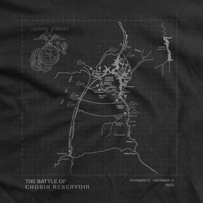 BATTLE MAP ECLIPSE:  THE FROZEN CHOSIN T-SHIRT