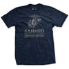 Earned Never Given Blue Steel T-Shirt - NAVY