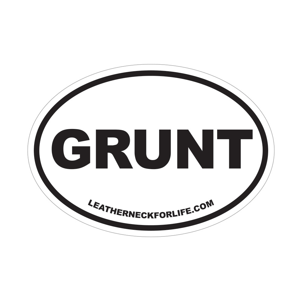 Grunt Oval Decal