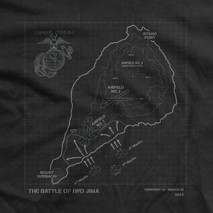 BATTLE MAP ECLIPSE:  IWO JIMA T-SHIRT