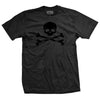 Pirate Jolly Roger Blackout T-Shirt - BLACK