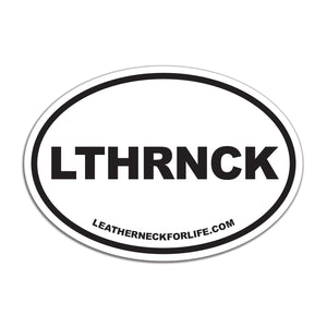 LTHRNCK Oval Decal