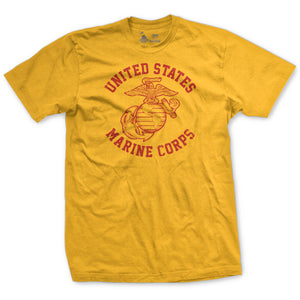 Old School '80s Gunny Highway Tee-Gold