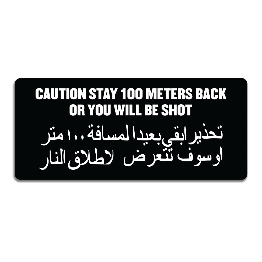 Stay Back Social Distancing Decal