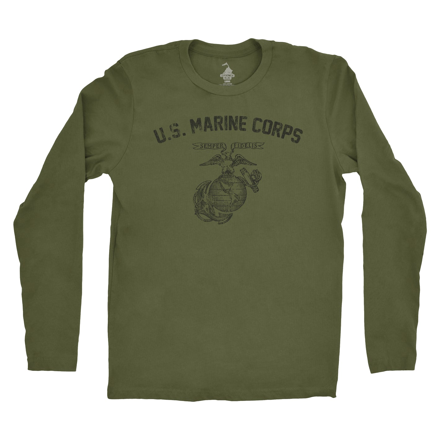 Longsleeve WW2 Vintage USMC Training OD T-Shirt