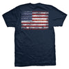 "Spirit of 1917" USMC Vintage Flag T-Shirt - NAVY